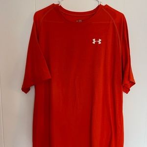 Under Armour Orange Heat Gear Shirt Mens XL